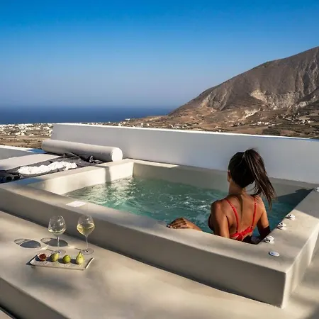 Wonderful Santorini 1 Bedroom Gonia Astonishing Views Outdoor Jacuzzi *